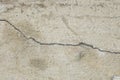 Cracked wall, concrete block, a distinct crack, background