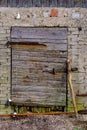 cracked walls with splices in old concrete building