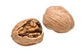 Cracked walnut Royalty Free Stock Photo