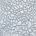 Cracked white clay on dried lakebed, surface texture Royalty Free Stock Photo