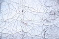 Cracked white paint on an old door. Royalty Free Stock Photo