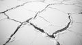 Cracked white surface, This image was created using artificial intelligence. Royalty Free Stock Photo