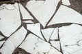 Cracked white tile texture background Royalty Free Stock Photo