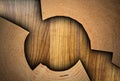 Cracked wood stump texture