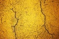 Cracked yellow road texture