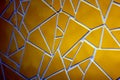 Cracked yellow tiles