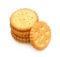 Cracker cookie isolated Royalty Free Stock Photo