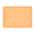 Cracker cookies. Rectangular shape. Color image