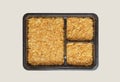 Cracker crust in the square box