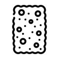 cracker dessert line icon vector illustration