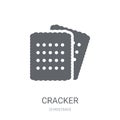 Cracker icon. Trendy Cracker logo concept on white background fr