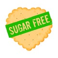 Cracker icon with words sugar free