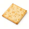 Cracker isolated on white background Royalty Free Stock Photo