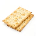 Cracker isolated on white background Royalty Free Stock Photo