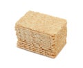 Cracker-type bread, isolated Royalty Free Stock Photo