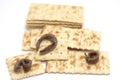 Crackers and anchovy