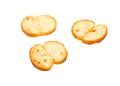 Crackers bruschetta isolated Royalty Free Stock Photo
