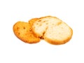Crackers bruschetta isolated Royalty Free Stock Photo