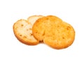 Crackers bruschetta isolated Royalty Free Stock Photo