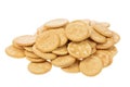 Crackers cookie with salt isolated Royalty Free Stock Photo