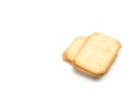 Crackers isolated over white background Royalty Free Stock Photo