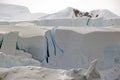 Cracking Antarctic glacier