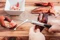 Cracking Lobster Claws For The Meat