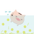 Cracking piggy bank Royalty Free Stock Photo