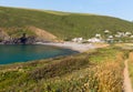 Crackington Haven beach North Cornwall between Bude and Tintagel England UK South West Coast Path Royalty Free Stock Photo