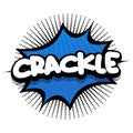 Crackle Comic book explosion bubble vector illustration
