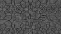 Crackled Black Tetxure for ground or wall 3d illustration