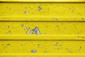 Crackled Paint Background. Old Damaged Cracked Paint Wall, Grunge Background, yellow and gray color Royalty Free Stock Photo