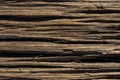 Cracks In Aged Brown Wood