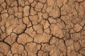 Cracks in a brown ground Royalty Free Stock Photo