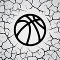 Cracks circle basketball