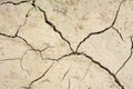 Cracks in the dried soil Royalty Free Stock Photo