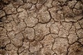 Cracks in the dried soil for texture Royalty Free Stock Photo