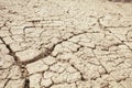 Cracks in the earth in rural areas. Ground texture background. Dry soil abstract photo Royalty Free Stock Photo