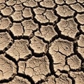 The cracks form distinct separations, creating a mosaic-like appearance Royalty Free Stock Photo