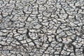 Cracks in ground during dry season drought Royalty Free Stock Photo