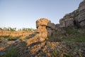 Cracks in ground during dry season drought Royalty Free Stock Photo