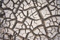 Cracks in ground during dry season drought Royalty Free Stock Photo