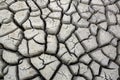 Cracks in ground during dry season drought Royalty Free Stock Photo