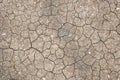 Cracks in the land in rural areas Royalty Free Stock Photo