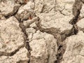 Cracks in salty mud from above. Cracks in mud due to drought Royalty Free Stock Photo