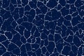 Cracks seamless pattern. Blue background. Crack marble texture. Abstract grunge urban effect. Contemporary cracked texture. Modern