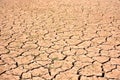 Cracks in soil due to drought