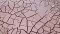 Cracks on soil due to water scarcity Royalty Free Stock Photo