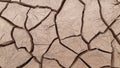 Cracks on soil due to water scarcity