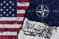 Flags: USA, NATO, Taliban